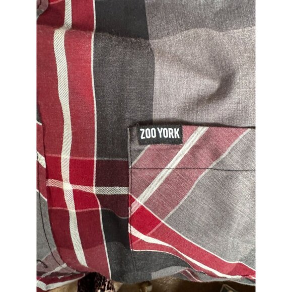 Set Of 4 Mens Long Sleeve Plaid & Checkered Shirts Size M Structure Zoo York - Picture 11 of 16